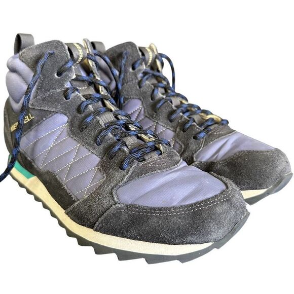 Merrell Women's Alpine Sneaker Mid Shoe Blue Grey Purple - Picture 2 of 12